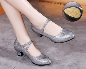 <span class=keywords><strong>Scarpe</strong></span> da Ballo Latino con Glitter per Donne, <span class=keywords><strong>Tacco</strong></span> Medio-Alto, Suola Morbida, <span class=keywords><strong>Scarpe</strong></span> da Ballo Moderno, <span class=keywords><strong>Scarpe</strong></span> da Ballo da Sala Personalizzabili OEM - Product Image 1