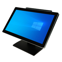 Terminal de caisse tactile capacitif à double écran de 18,5 pouces pour restaurant, système POS Windows 10 Linux pour supermarché