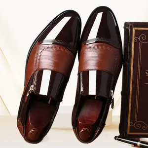 Luxe Business Oxford Lederen Schoenen Ademende Jurk Schoen Zomer Mannelijk Kantoor Bruiloft Flats Schoenen Formele Schoenen Voor Mannen
