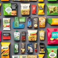 Emballage de boisson de jus biodégradable imprimé sur mesure Logo privé Nutrition sportive Emballage de boisson avec bec verseur Sachets de gel énergétique