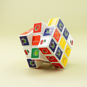 Cubo de Rubik 3x3 con Pegatinas de Frutas, Hecho a Medida para Adolescentes, Juguete Antiestrés Unisex, Material ABS - Product Image 1