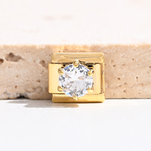 Charm Italiano de Acero Inoxidable Chapado en Oro de 18K, Alta Calidad, Precio Inmejorable, Sin Deslustre, para Pulsera - Product Image 3