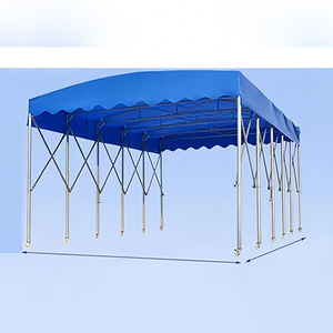 Nouveaux produits phares : Tente mobile pliable à pousser et à tirer, abri de voiture, tente de stationnement, tente de lavage de voiture imperméable à vendre - Product Image 2