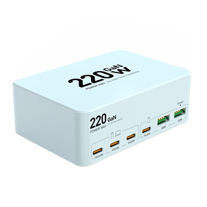 Cargador Rápido GaN de Escritorio Inteligente de 4 Puertos y 45 W con 4 Puertos Tipo C y 2 Puertos USB para Laptop, Teléfono, iPad, <span class=keywords><strong>MacBook</strong></span> - Product Image 1