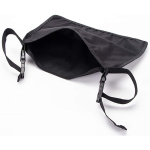Wheelchair Storage Bag Black 3D Waterproof For Manual Wheelchair With Bottle Holder And Side Pockets - Product Image 5