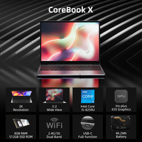 Ordinateur portable Plus CHUWI CoreBook X 14 pouces, écran 2K, processeur Intel Core i5-8259U, carte graphique Iris Plus 655, 8 Go de RAM, 512 Go de SSD, Windows 10
