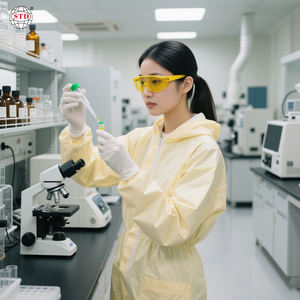 静電気防止<span class=keywords><strong>ESD</strong></span>オーバーオール多色多色実験室ワークショップスーツ防塵安全服クリーンルーム用カスタマイズ可能 - Product Image 1