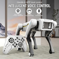 Intelligenter KI-Haustierroboter-Hund mit Aktionssprachprogrammierung, Tanzfunktion, Sprachsteuerung und Fernbedienung – Bionischer Roboterhund als Spielzeug