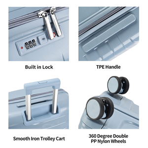 Ensemble de valises de voyage de luxe en PP, imperméables, légères, grande capacité, 4 pièces, tendance - Product Image 4