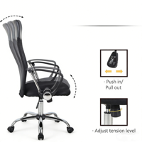 Chaise de bureau ergonomique pivotante à dossier haut en maille, confortable, pour la vente en gros