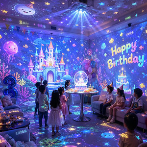 Fairytale Theme Projection System for Birthday Party with Holographic Immersive Visuals and Interactive Effects - Product Image 1