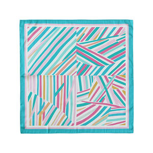 Bandana en Chiffon de Haute Qualité, Impression Double Face, 55*55cm, Design Personnalisé, Écharpes Multicolores Brillantes pour Femmes - Product Image 6