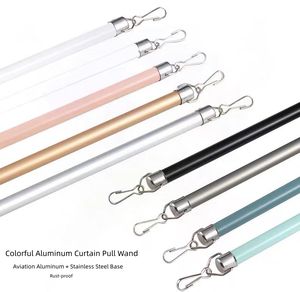 Moderna asta <span class=keywords><strong>per</strong></span> tenda in acciaio inox con Base arrotondata a bacchetta in alluminio <span class=keywords><strong>per</strong></span> tendaggi finestra 5m lunghezza accessorio <span class=keywords><strong>per</strong></span> uso domestico - Product Image 2