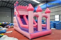 Château Gonflable Commercial Aquatique Personnalisé avec Impression Princesse, Toboggan Gonflable en PVC Facile à Installer pour Fêtes d'Enfants et Locations de Aires de Jeux