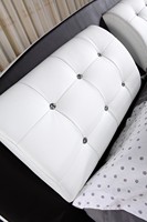 Lit de conception moderne et luxueuse, lit double confortable de taille king, cadre de lit pour chambre à coucher, ensembles de chambre à coucher