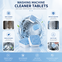 Tablette nettoyante solide écologique à haute mousse pour machine à laver, puissant nettoyant ménager pour le linge