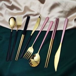 ชุดช้อนส้อมสแตนเลสแบบพกพาสำหรับเด็ก 8 ชิ้น ชุดอุปกรณ์รับประทานอาหารไทเทเนียมสำหรับเดินทาง - Product Image 5
