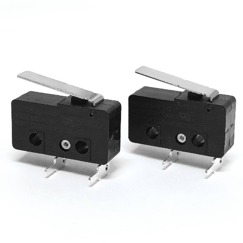 Bulk Price SPST Limit Micro Switch 2Pin 10A 125/250V AC Right angel Micro Switch with Short Lever