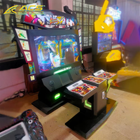 Machine d'arcade de combat ACS, borne verticale avec commandes joystick et boutons, résolution HD, compétition en ligne pour centres de jeux