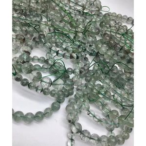 Pulseras de Piedras Preciosas Elegantes para Niñas, con Cuentas Doradas, Pulsera de Cuarzo Fantasma <span class=keywords><strong>Verde</strong></span> en Forma de Calabaza, Venta al por Mayor de Cristales DIY - Product Image 1
