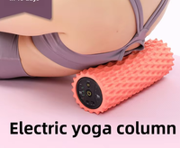 Rodillo de Espuma Eléctrico para Relajación Muscular, Diseño de Espina de Pescado, Columna de Yoga, Palo de Masaje, Equipo de Ejercicio y Fitness con Vibración