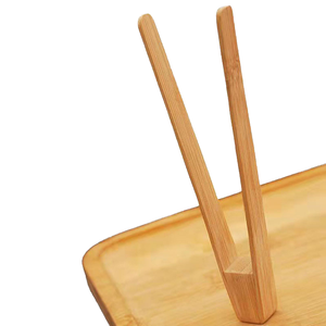 Wholesale Eco-Friendly Biodegradable Bamboo Serving <strong>Mini</strong> BBQ Barbecue <strong>Tong</strong> Disposable Utensils - Product Image 6