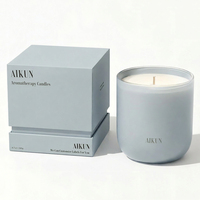 Bougie parfumée personnalisée dans un bocal en verre, écologique, parfum d'ambiance pour la maison, aromathérapie, décoration de chambre, prix d'usine, vente en gros