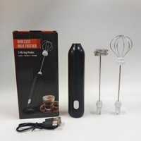 Batteur Électrique Personnalisé en Gros, Mini Fouet Automatique, Mousseur à Lait Portable, Mélangeur à Café, Outils pour Thé et Matcha