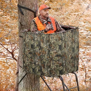 Camouflage Hunting <b>Tree</b> <b>Stand</b> Cover Lightweight Polyester Outdoor Use Obstruction Universal - Product Image 1