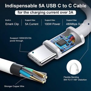 Nuevo Cargador USB C de 96W para Laptop <span class=keywords><strong>MacBook</strong></span> <span class=keywords><strong>Pro</strong></span> 16 15 14 13 Pulgadas 2025 2024 <span class=keywords><strong>2023</strong></span> 2022 2021 M4 M3 M2 M1, Adaptador de Corriente USB C para Laptop - Product Image 5