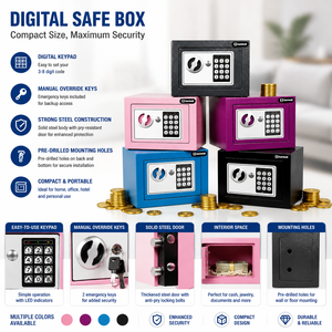 Cassaforte Elettronica Mini Safewell per Bambini, Salvadanaio Digitale con Tastierino a Codice, Regalo di Compleanno Colorato - Product Image 1