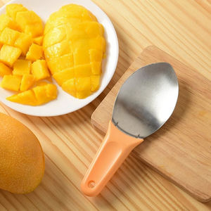 Cuillère professionnelle en acier inoxydable pour fruits et viande, éplucheur à mangue en dés, coupe-pastèque, trancheuse pour la maison, la cuisine, les magasins <span class=keywords><strong>de</strong></span> fruits et la restauration - Product Image 3