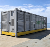 Conteneur modulaire mobile pour groupe électrogène, conteneur en acier personnalisé 20 pieds, conteneur pour panneaux solaires personnalisé