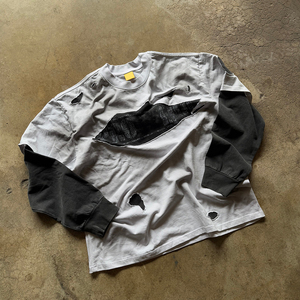 เสื้อยืดแขนยาวถักสองชั้น ระบายอากาศได้ดี ทรงปกติ ผ้าฝ้าย สไตล์สตรีทเท่ๆ สำหรับผู้ชาย ยี่ห้อ KingSen - Product Image 5