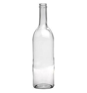 Rond givré transparent bouteille de <span class=keywords><strong>vin</strong></span> en verre avec du liège - Product Image 5