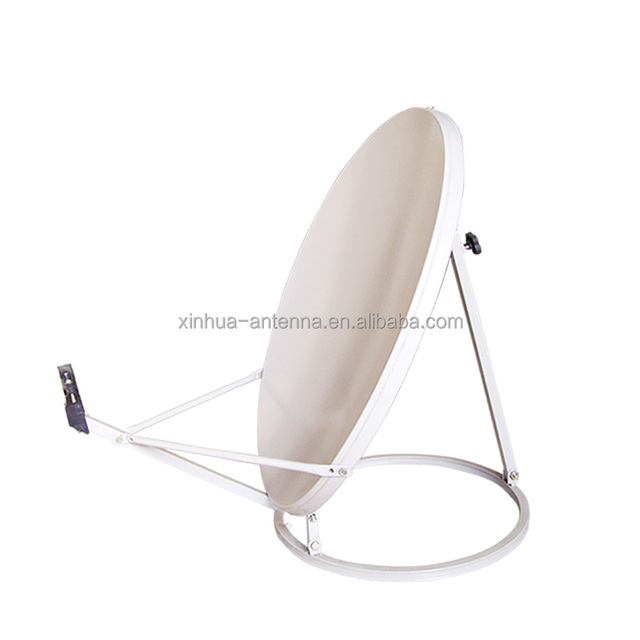XINHUA 75 cm Outdoor Parabolic Dish Antenna KU Band High Gain Satellite Dish with Pole/Wall Mount KU75