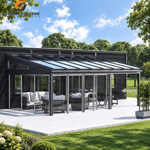 Cadre en alliage d'aluminium personnalisé GS Véranda en verre avec cheminée - Product Image 4