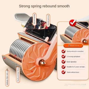 Équipement d'exercice à domicile <span class=keywords><strong>de</strong></span> roue <span class=keywords><strong>de</strong></span> <span class=keywords><strong>fitness</strong></span> abdominale à rebond automatique pour l'entraînement musculaire Support plat transfrontalier pour rouleau abdominal - Product Image 2