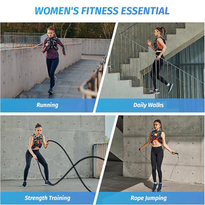 Chaleco de Peso Ajustable Bulufeite con Relleno de Arena de Hierro, Capacidad de 6LB-30LB para Entrenamiento de Fuerza CrossFit, Diseño Duradero, Aumenta la Musculatura - Product Image 5