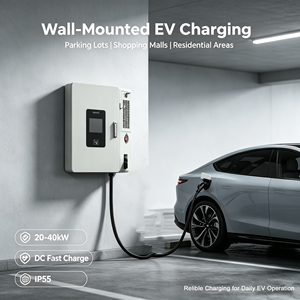 เครื่องชาร์จรถยนต์ไฟฟ้าแบบติดผนัง/แบบตั้งพื้น ขนาด 20kW 30kW 40kW ระบายความร้อนด้วยอากาศ รองรับมาตรฐาน CCS Chademo GB/T - Product Image 4