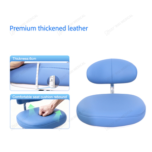 Silla médica Dental, silla de cirugía estomatóloga, altura ajustable con respaldo, taburete ergonómico para clínica de <span class=keywords><strong>dentista</strong></span> - Product Image 3