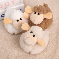Porte-clés en peluche mouton mignon et moelleux, personnalisable avec logo OEM, mascotte du zodiaque, animal en peluche pour cadeau, vente en gros