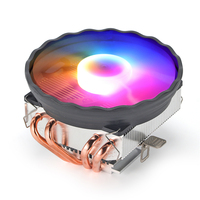 Enfriador de CPU para Juegos, Ventiladores con Tubo de Calor de Cobre de 120 W para Computadora de Escritorio, Procesador, Socket IC, AMD AM3 AM4 AM5, LGA1155 1366 1700 2011