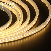 Bande lumineuse intelligente à prix avantageux, 120 LED/m, étanche IP65 pour décoration extérieure, SMD 2835, AC 110V-260V, dimmable, CRI élevé 80-90