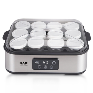 RAF 25W <span class=keywords><strong>Yogurt</strong></span> con 12 tazze di vetro PTC riscaldamento rapido sicuro risparmio energetico facile pulizia per <span class=keywords><strong>Yogurt</strong></span> sano fatto in casa - Product Image 5