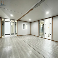 Maison conteneur extensible 40 pieds 20 pieds, prête à l'emploi, villa préfabriquée avec 2, 3, 4 ou 5 chambres, maisonnette mobile préfabriquée et portable