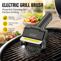 Brosse de nettoyage électrique portative pour barbecue à batterie lithium, poils multifonctionnels, lumière LED, modèle SKS-101 pour extérieur
