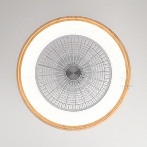 Ventilador de Techo Inteligente XD202 con Acabado de Madera, sin Aspas, 500 mm, con Altavoz, Control Remoto y por Aplicación, de la Compañía Fabricante de Ventiladores de Techo - Product Image 3