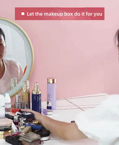 Sự Lựa Chọn Vui Vẻ Đa Chức Năng Hiện Đại Bền Vững Stackable Bàn Organiser Rõ Ràng <span class=keywords><strong>Acrylic</strong></span> Vẻ Đẹp Mỹ Phẩm Lưu Trữ Trang Điểm <span class=keywords><strong>Organizer</strong></span> - Product Image 3