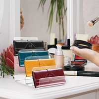 Nouveau Présentoir en Acrylique 2026 pour Portefeuilles, Cosmétiques et Lunettes, Transparent Trapézoïdal, Personnalisable